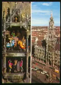 x07768; MÜNCHEN. Rathaus und Glockenspiel im Rathausturm.