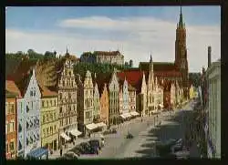 x07945; Landshut. lsar Altstadt und Burg Trausnitz.