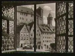 x08010; Nürnberg Blick aus dem Dürer Haus auf die Burg.