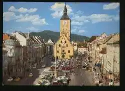 x08118; DEGGENDORF a.d. Donau, Bayer. Wald. Stadtplatz mit Rathaus.