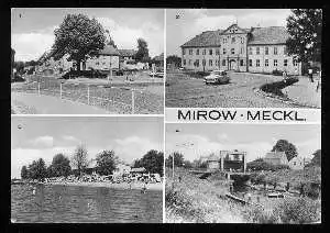 x08168; Mirow (Kr. Neustrelitz). Markt, Oberschule, Freibad, Schleuse.