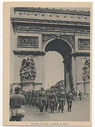 x08463; Einzug unsere Truppen in Paris