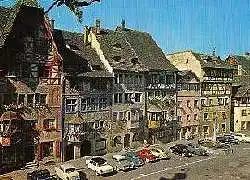 x08509; Stein am Rhein. Häuserfront am malerischen Rathausplatz.