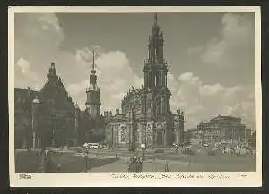 x09083; Dresden. Georgentor, Schloss, Hofkirche und Opernhaus.