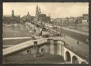 x09287; Dresden. Blick vom Narrenhäus´l. Vor der Zerstörung.