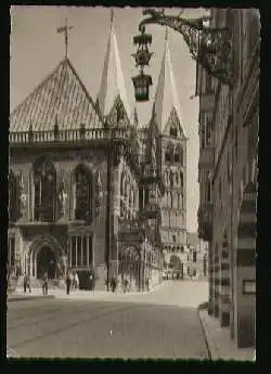 x09330; Bremen. Blick auf Dom und Rathaus.