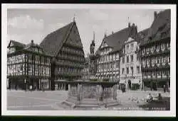 x09428; Hildesheim. Marktplatz mit Rolandsbrunnen..