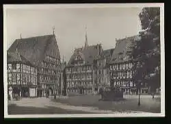 x09452; Hildesheim. Marktplatz m. Knochenhaueramtshaus.