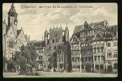 x09474; Hildesheim. Marktplatz mit Tempelherren und Wedekindhaus.