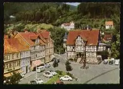 x09544; Bad Grund im Oberharz. Marktplatz mit Kurhotel Oberharzer Hof.