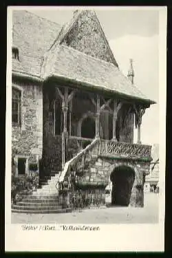 x09569; Goslar. Rathaustreppe.