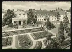 x09935; BAD SALZUFLEN. Blick auf den Rosengarten mit Badehäusern.