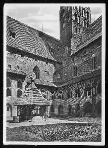 x10004; Marienburg (Westpr.), Kreuzgang im Hochschloss.