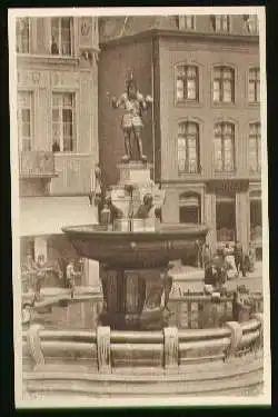 x10011; Bad Aachen. Kaiser Karl Brunnen auf dem Marktplatz.