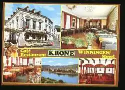 x10080; Winningen (Mosel). Cafe' Restaurant KRONE.
