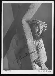 x10111; Oberammergau. Jubiläums Passionsspiele 1934: Christus. Mit Autogramm.