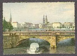 x10635; Hamburg. Lombardsbrücke und Innenstadt.