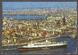 x10834; Hamburg. Blick auf Stadt und Oberseebrücke.