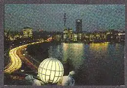 x10870; Hamburg. Außenalster mit Fernsehturm.