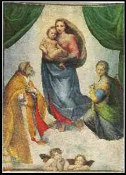 x11037 ; RAFFAEL (1483 1520) Sixtinisch Madonna.