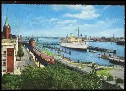 x11387; Hamburg. Hafen mit Überseebrücke.