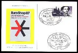 x11493; Düsseldorf. EuroShop 1987. Sonderpostkarte.