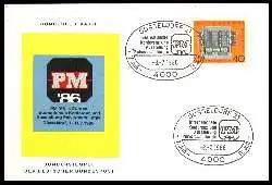 x11494; Düsseldorf. 1986. PM, Pulvermetallurgie. Sonderpostkarte.