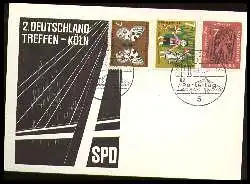 x11495; Köln 1962. 2.Deutschland Treffen. SPD.