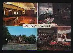 x11509; Dorfmark. Luneburger Heide. Gasthof Zur Post.