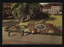 x11512; Görlitz. Blumenuhr am Stadtheater.