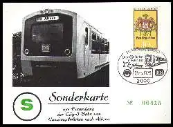 x11699; Hamburg. Zur Einweihung der City S Bahn von Landungsbrücken nach Altona. 1997.