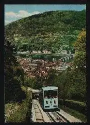 x12671; Heidelberg. Bergbahn zum Schloss und Molkenur.