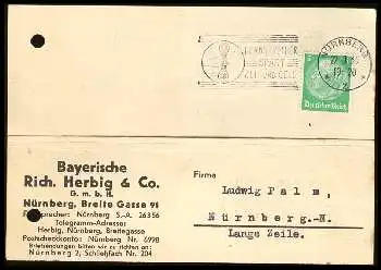 x12793; Nürnberg. Firmenkarte. Bayerische Rich. Herbig u. Co.