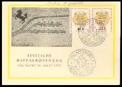 x12863; Stuttgart 1958. Festliche Hafeneröffnung.