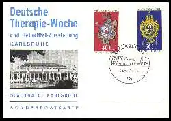 x12877; Karlsruhe 1973. Deutsche Therapie Woche und Heilmittel Ausstellung. Keine AK.