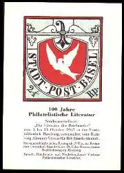 x12895; Hamburg 1962. 100 Jahre Philatelistische Literatur.