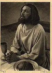 x13350; Oberammergau. Passionsspiele 1930. Jesus bei dem Abendmahl.