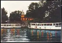 x13453; Hamburg. Alster Schifffahrt. Abends auf der Alster.