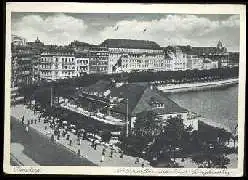 x13462; Hamburg. Alsterpavillon und Neuer Jungfernstieg.