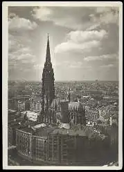 x13472; Hamburg. Blick v.d. Catharinenkirche a.d. Nicolaikirche.