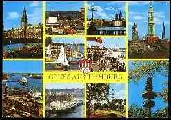 x13484; Hamburg. Gruss aus.