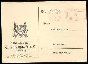 x13500; Hamburg. Uhlenhorster Turngesellschaft r.V. Herbstwanderung 1936.