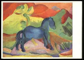 x13668; FRANZ MARC . Blaue Pferdchen.