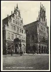 x13876; Münster. Stadtweinhaus mit Rathaus.