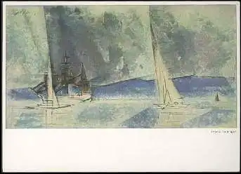 x14164; Lyonel Feininger. Blaue Küste.