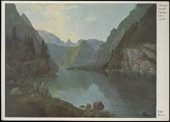 x14183; Karl Haas. Königssee mit Falkensteinwand.