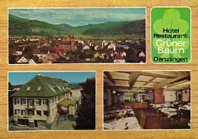 x14199; Denzlingen bei Freiburg. Hotelrestaurant Grüner Baum.