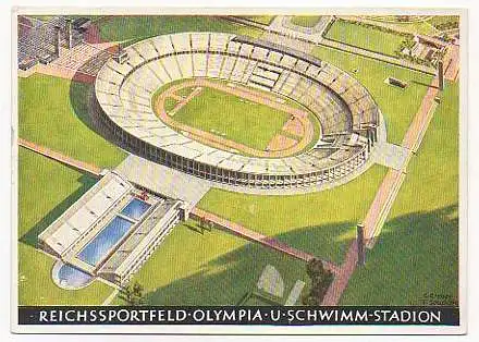 x14215; Reichssportfeld Olympia U Schwimm Stadion.