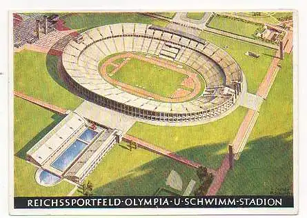 x14223; Reichssportfeld Olympia U Schwimm Stadion.