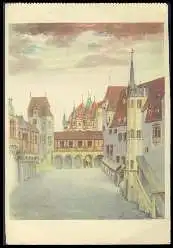 x14258; Albrecht Dürer: Schlosshof in Innsbruck 1495).